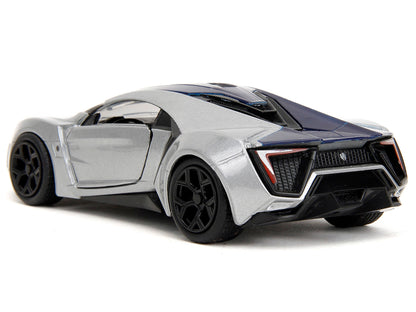 Lykan Hypersport Silver Metallic and Purple "Pink Slips" Series 1/32 Diecast Model Car by Jada-DiecastModeler.com