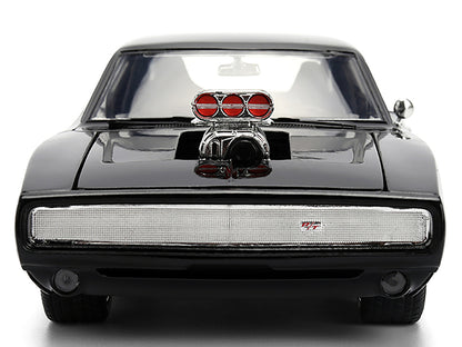 1970 Dodge Charger R/T Black "Furious 7" (2015) Movie "Fast & Furious" Series 1/24 Diecast Model Car by Jada