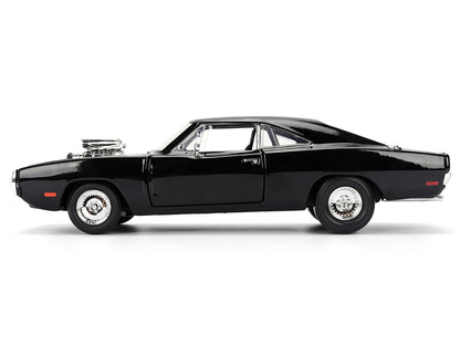 Dom's 1970 Dodge Charger R/T Black "F9" (2021) Movie "Fast & Furious" Series 1/24 Diecast Model Car by Jada