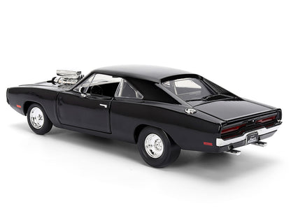 Dom's 1970 Dodge Charger R/T Black "F9" (2021) Movie "Fast & Furious" Series 1/24 Diecast Model Car by Jada