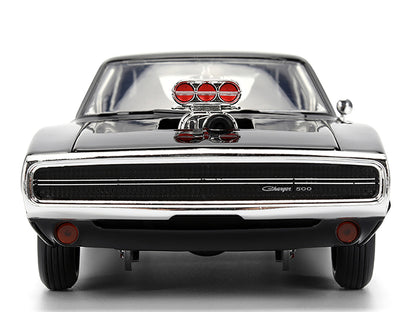 Dom's 1970 Dodge Charger R/T Black "F9" (2021) Movie "Fast & Furious" Series 1/24 Diecast Model Car by Jada