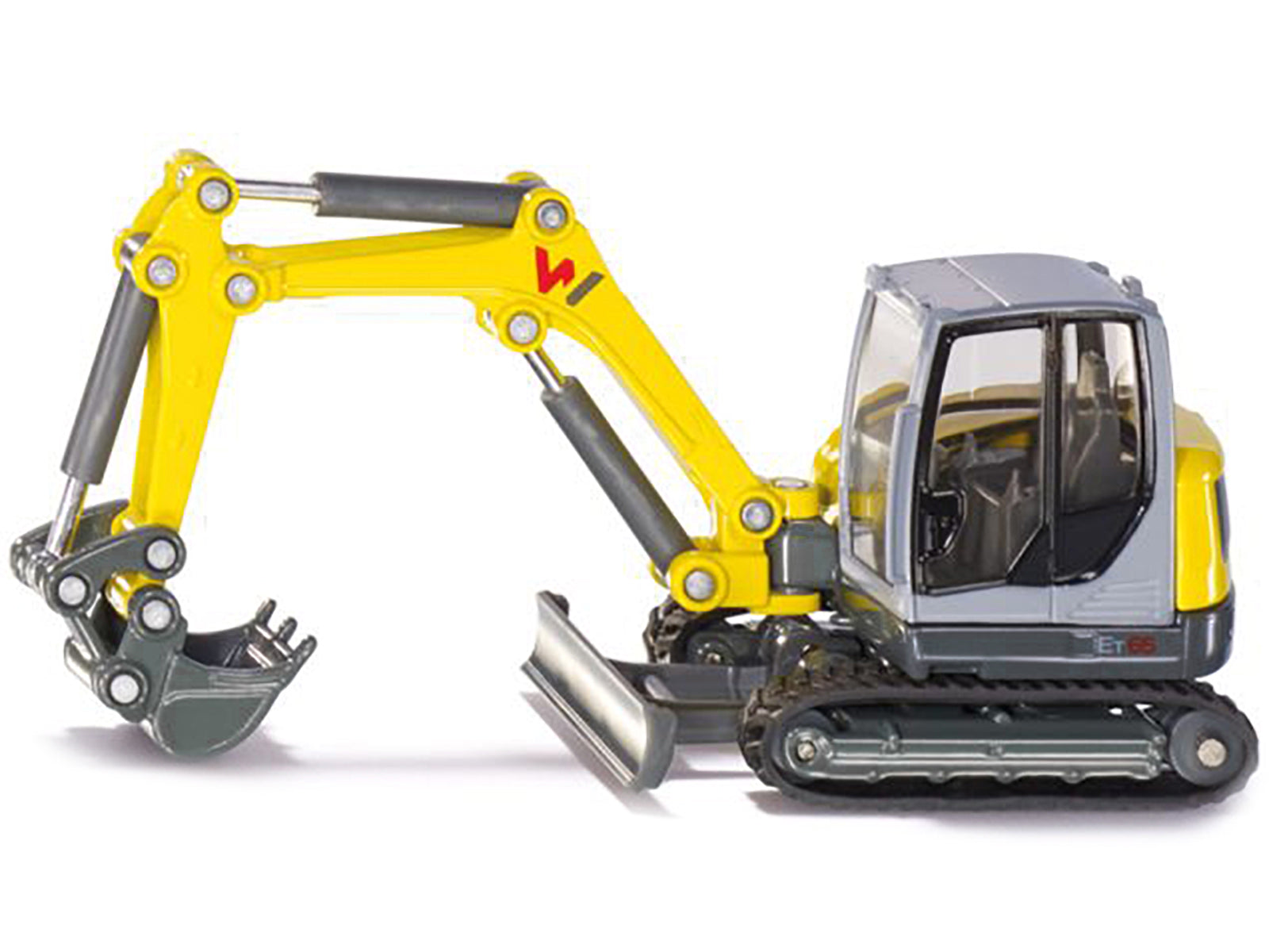 Wacker Neuson ET65 Track Excavator Yellow and Gray 1/50 Diecast Model by Siku-DiecastModeler.com