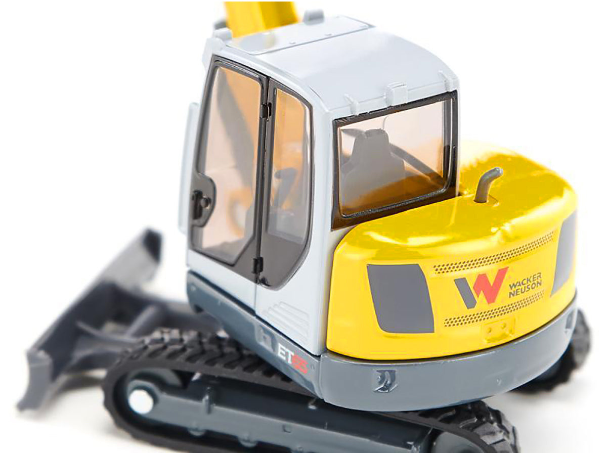 Wacker Neuson ET65 Track Excavator Yellow and Gray 1/50 Diecast Model by Siku-DiecastModeler.com