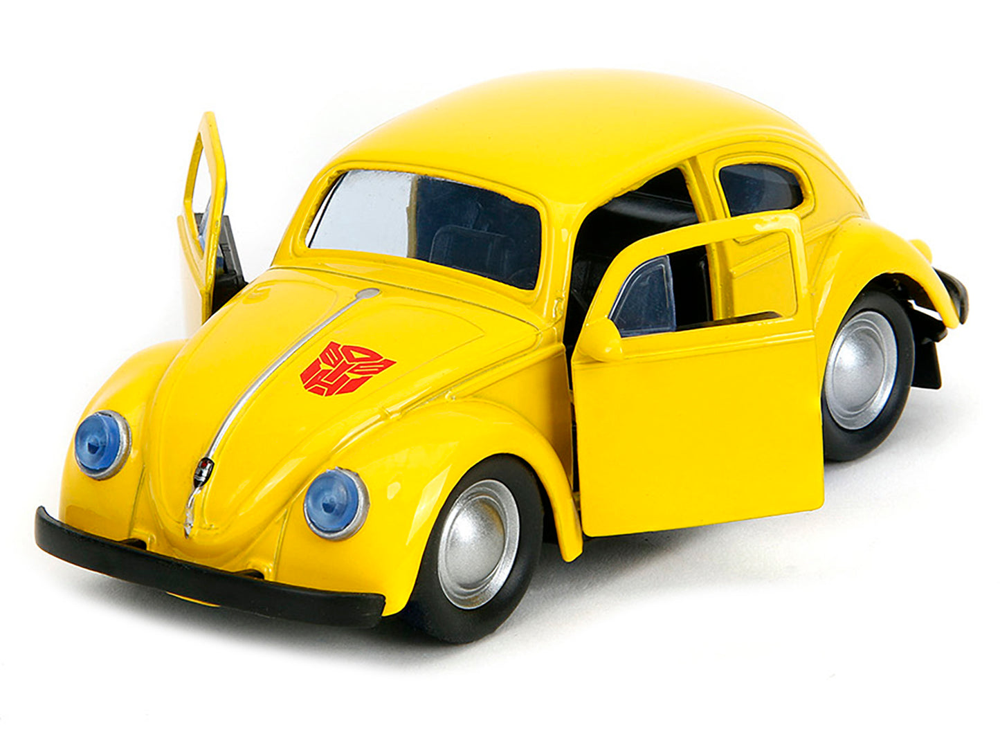 Volkswagen Beetle "Bumblebee" Yellow "Transformers" "Hollywood Rides" Series 1/32 Diecast Model Car by Jada-DiecastModeler.com