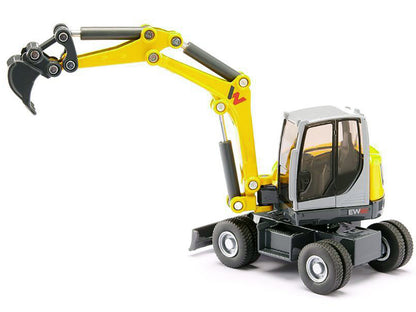 Wacker Neuson EW65 Mobile Excavator Yellow and Gray 1/50 Diecast Model by Siku-DiecastModeler.com