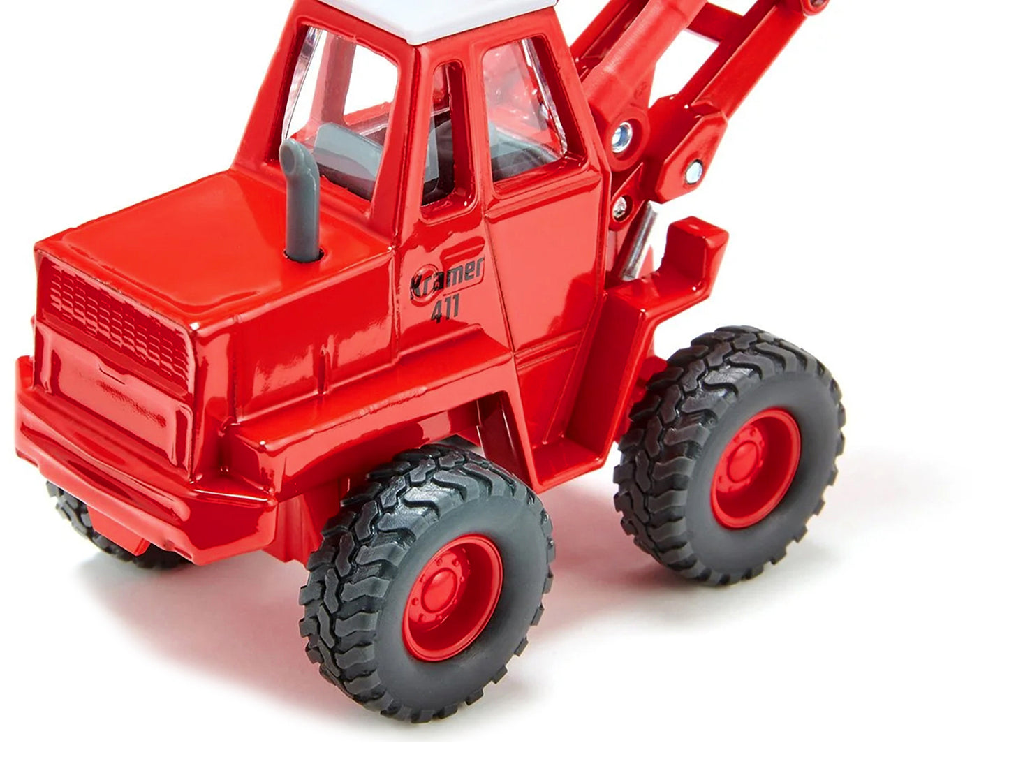 Kramer 411 Wheel Loader Red with White Top 1/50 Diecast Model by Siku-DiecastModeler.com