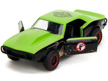 1967 Chevrolet Camaro "Teenage Mutant Ninja Turtles" Black and Green (Dirty) "Hollywood Rides" Series 1/32 Diecast Model Car by Jada-DiecastModeler.com