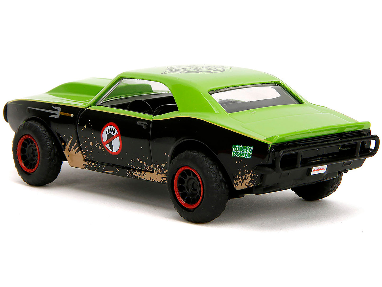 1967 Chevrolet Camaro "Teenage Mutant Ninja Turtles" Black and Green (Dirty) "Hollywood Rides" Series 1/32 Diecast Model Car by Jada-DiecastModeler.com