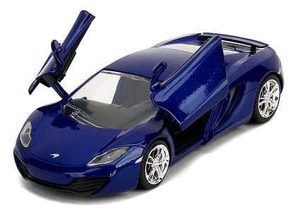 McLaren MP4.12C Blue Metallic "Furious 7" (2015) Movie "Fast & Furious" Series 1/32 Diecast Model Car by Jada