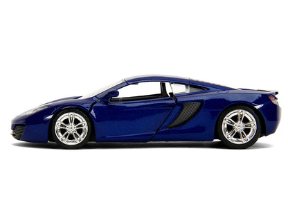 McLaren MP4.12C Blue Metallic "Furious 7" (2015) Movie "Fast & Furious" Series 1/32 Diecast Model Car by Jada-DiecastModeler.com