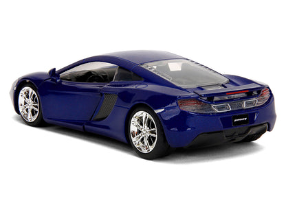 McLaren MP4.12C Blue Metallic "Furious 7" (2015) Movie "Fast & Furious" Series 1/32 Diecast Model Car by Jada-DiecastModeler.com