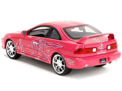 1995 Honda Integra Type R Pink with Graphics "Fast & Furious Remix" Series 1/24 Diecast Model Car by Jada-DiecastModeler.com