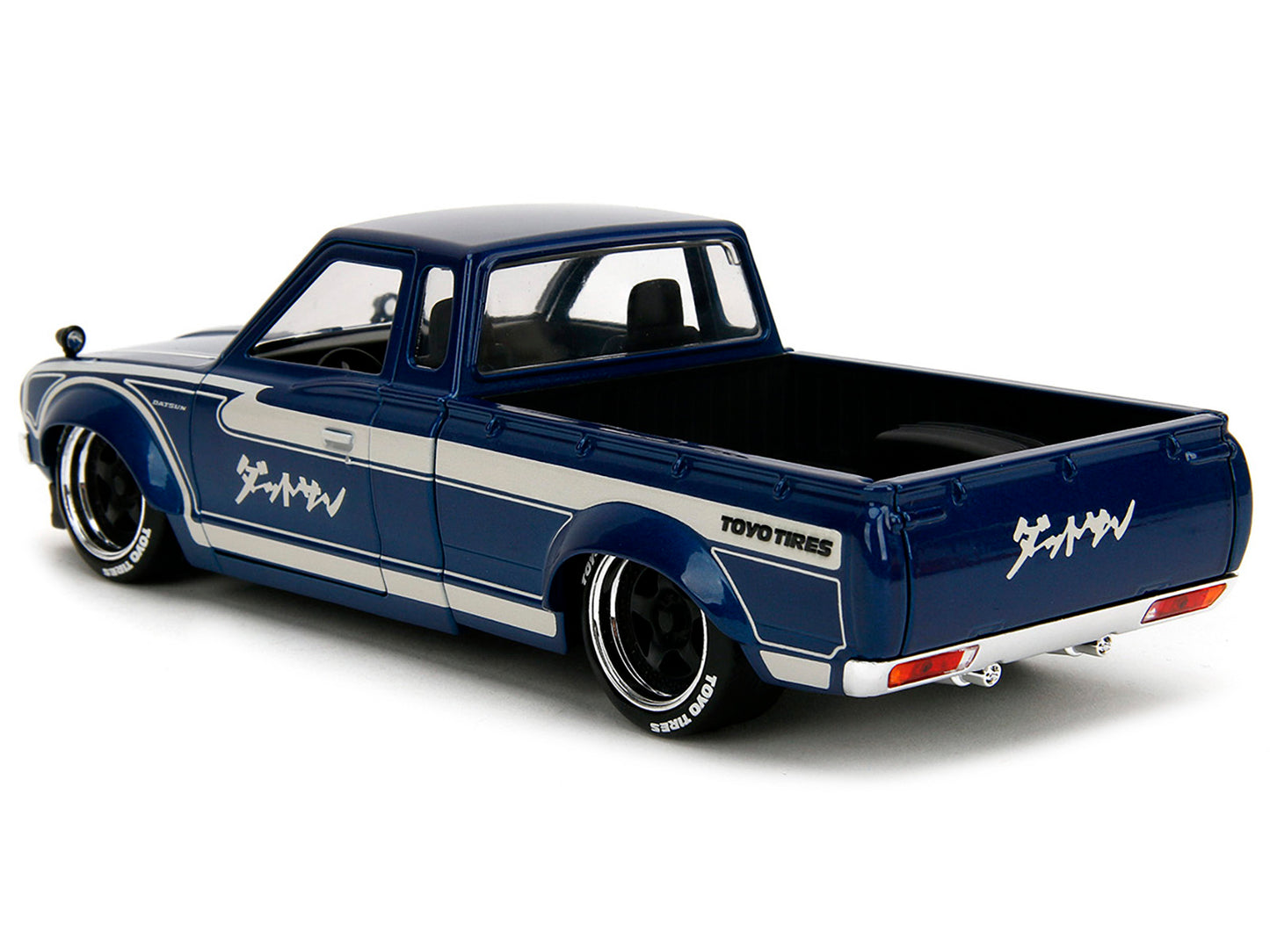 1972 Datsun 620 Pickup Truck Blue Metallic and Cream "JDM Tuners" Series 1/24 Diecast Model Car by Jada-DiecastModeler.com