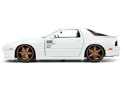 1985 Mazda RX-7 White "JDM Tuners" Series 1/24 Diecast Model Car by Jada-DiecastModeler.com