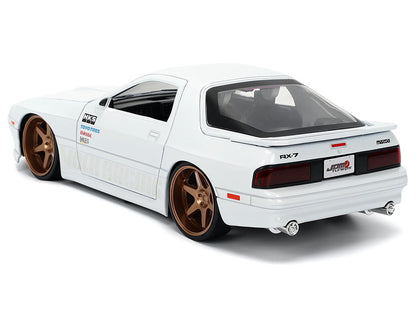 1985 Mazda RX-7 White "JDM Tuners" Series 1/24 Diecast Model Car by Jada