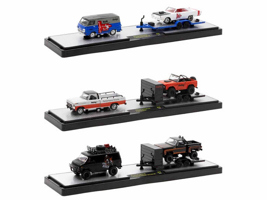 Auto Haulers Set of 3 Trucks Release 79 Limited Edition to 8000 pieces Worldwide 1/64 Diecast Models by M2 Machines