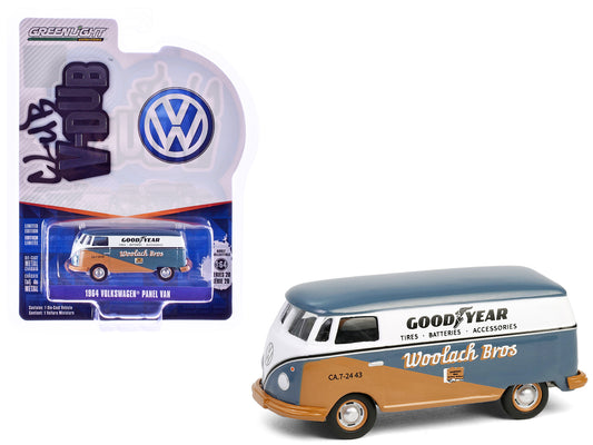 1964 Volkswagen Panel Van "Goodyear" Gray and White with Tan Graphics "Club Vee-Dub" Series 20 1/64 Diecast Model Car by Greenlight