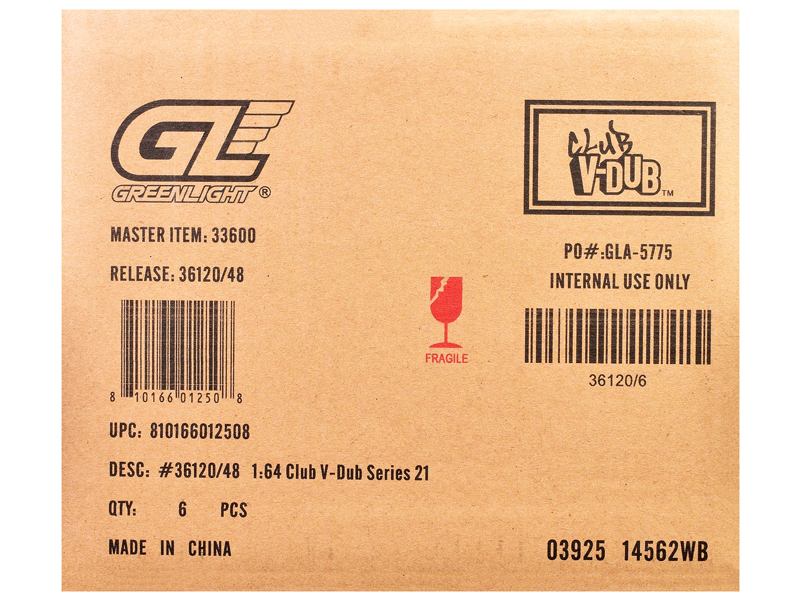 "Club Vee-Dub" Series 21 Set of 6 pieces 1/64 Diecast Model Cars by Greenlight-DiecastModeler.com