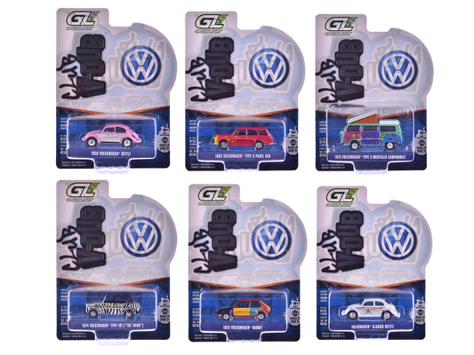 "Club Vee-Dub" Series 21 Set of 6 pieces 1/64 Diecast Model Cars by Greenlight