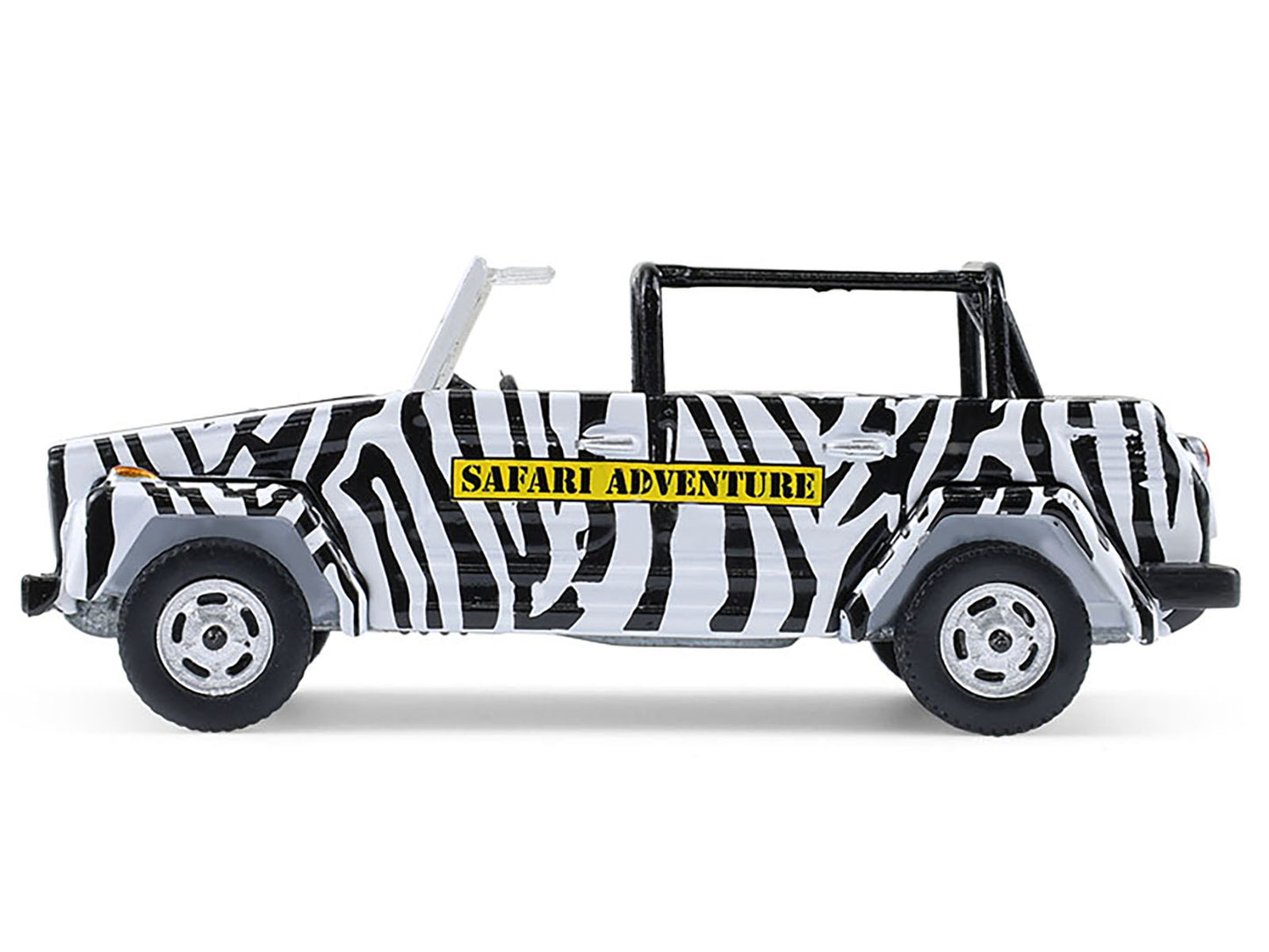 1974 Volkswagen Thing (Type 181) "Safari Adventure" Black and White Zebra Stripes "Club Vee-Dub" Series 21 1/64 Diecast Model Car by Greenlight-DiecastModeler.com