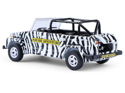 1974 Volkswagen Thing (Type 181) "Safari Adventure" Black and White Zebra Stripes "Club Vee-Dub" Series 21 1/64 Diecast Model Car by Greenlight