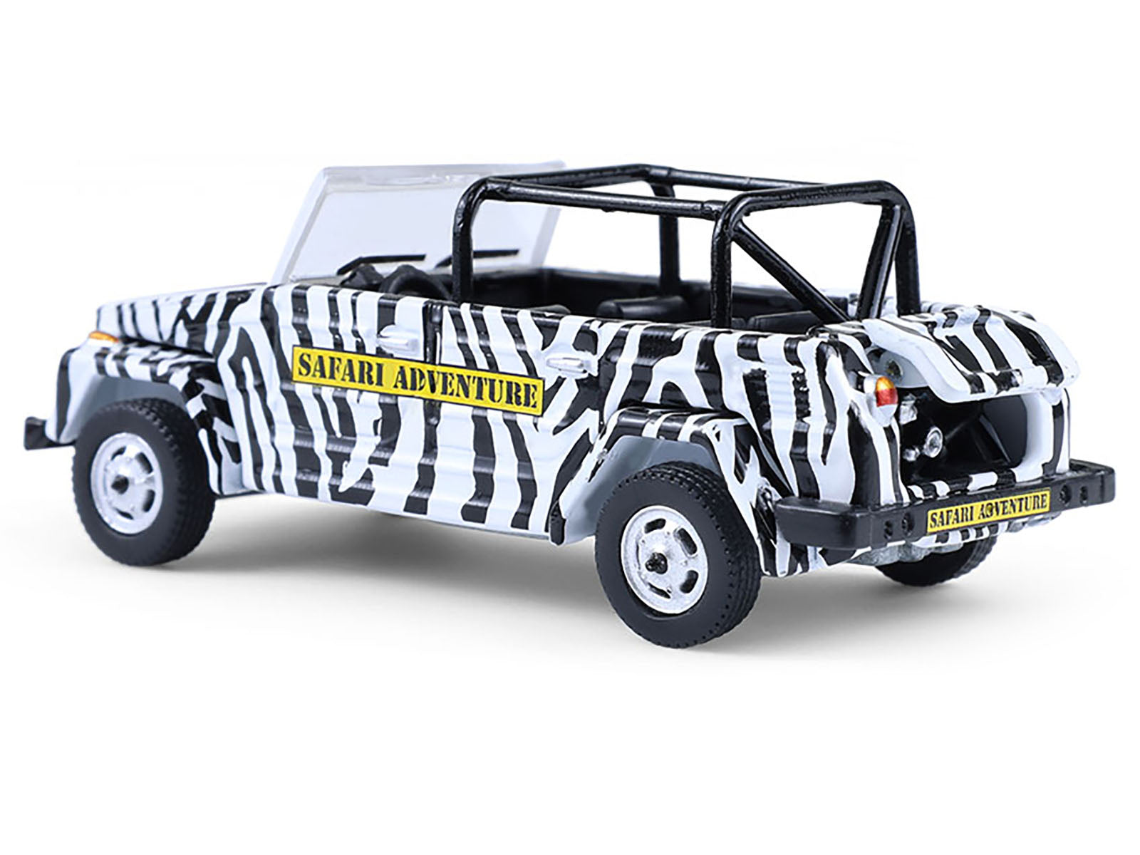 1974 Volkswagen Thing (Type 181) "Safari Adventure" Black and White Zebra Stripes "Club Vee-Dub" Series 21 1/64 Diecast Model Car by Greenlight-DiecastModeler.com