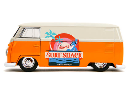 1961 Volkswagen Bus "Stitch's Surf Shack" Orange and Gray "Disney's Stitch" "Hollywood Rides" Series 1/32 Diecast Model Car by Jada-DiecastModeler.com