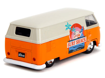 1961 Volkswagen Bus "Stitch's Surf Shack" Orange and Gray "Disney's Stitch" "Hollywood Rides" Series 1/32 Diecast Model Car by Jada-DiecastModeler.com