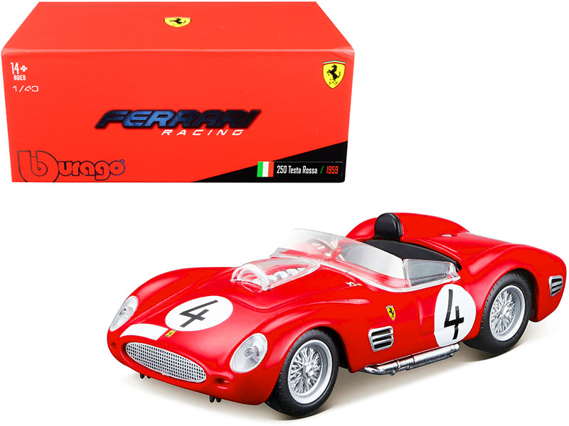 Ferrari 250 Testa Rossa #4 P. Hill - O. Gendebien Nurburgring 1000km (1959) 1/43 Diecast Model Car by Bburago-DiecastModeler.com