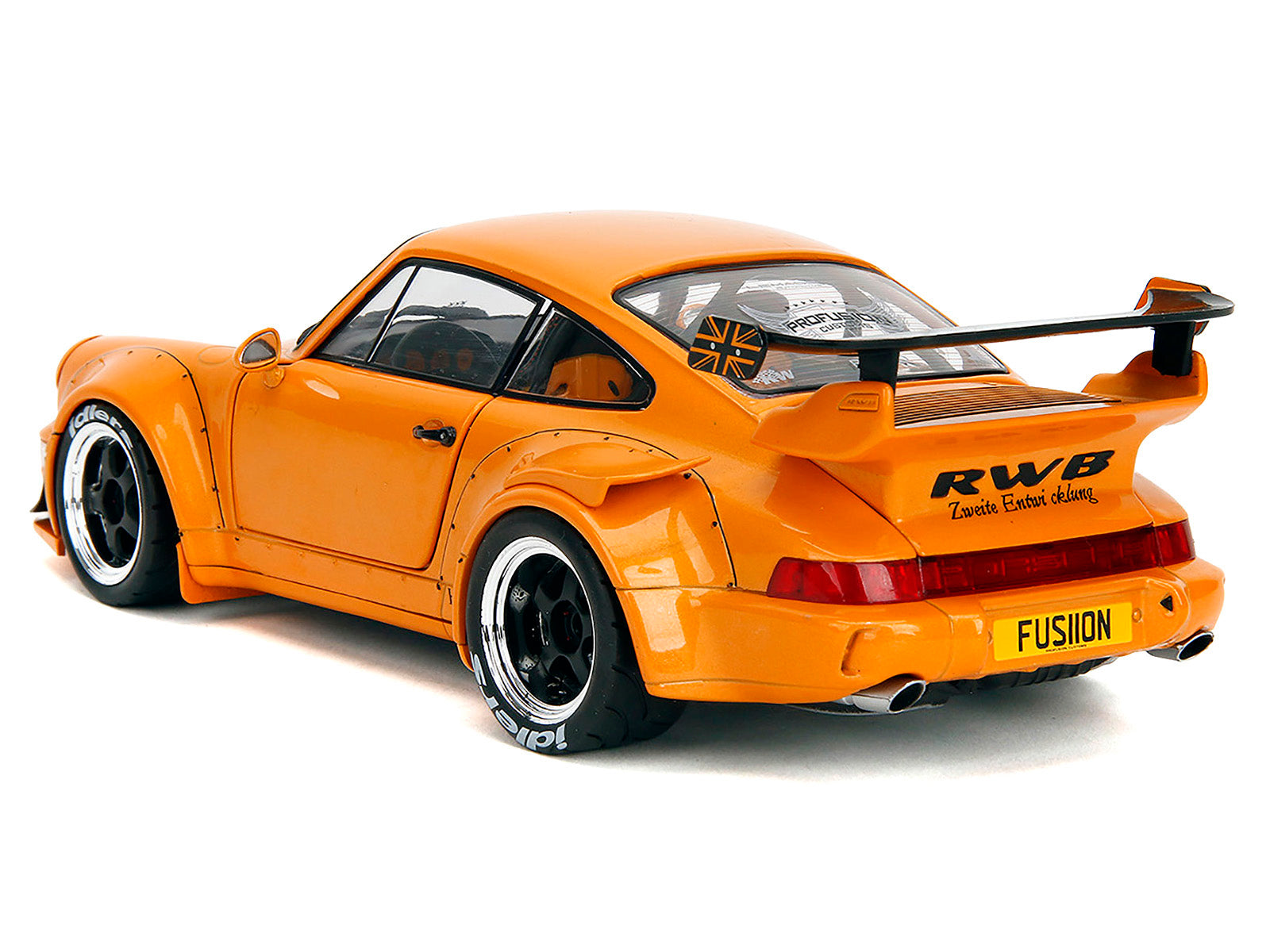 RWB Bodykit "Hibiki" Orange Metallic "Pink Slips" Series 1/18 Diecast Model Car by Jada-DiecastModeler.com