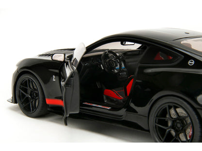 Shelby GT500 "Code Red" Black with Red Stripes "Pink Slips" Series 1/18 Diecast Model Car by Jada