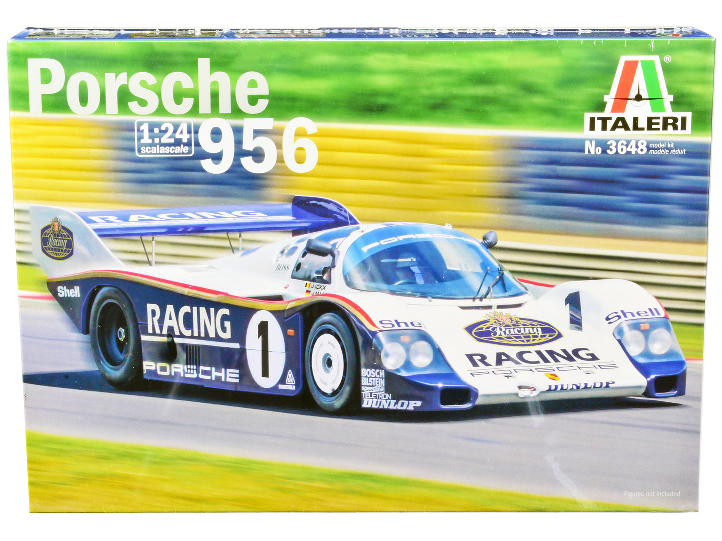 Skill 2 Model Kit Porsche 956 1/24 Scale Model by Italeri-DiecastModeler.com