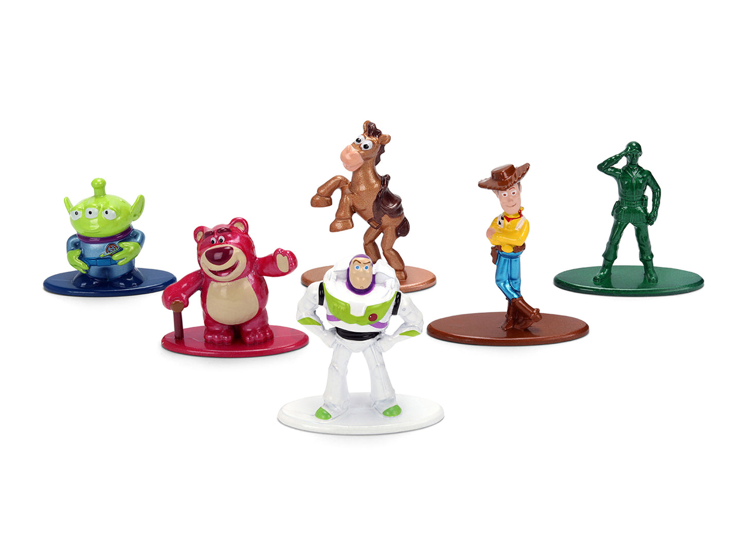 Set of 6 Diecast Figures "Toy Story" Movie Franchise "Nano Metalfigs" Series Diecast Models by Jada