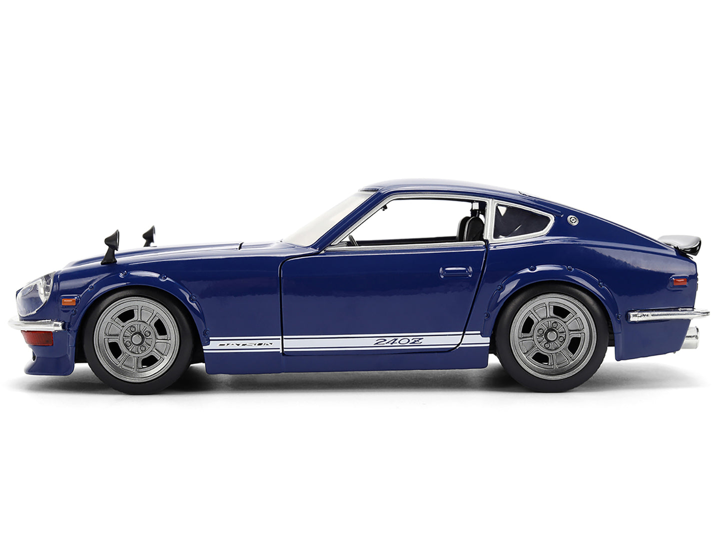1972 Datsun 240Z Blue with White Stripes "JDM Tuners" Series 1/24 Diecast Model Car by Jada
