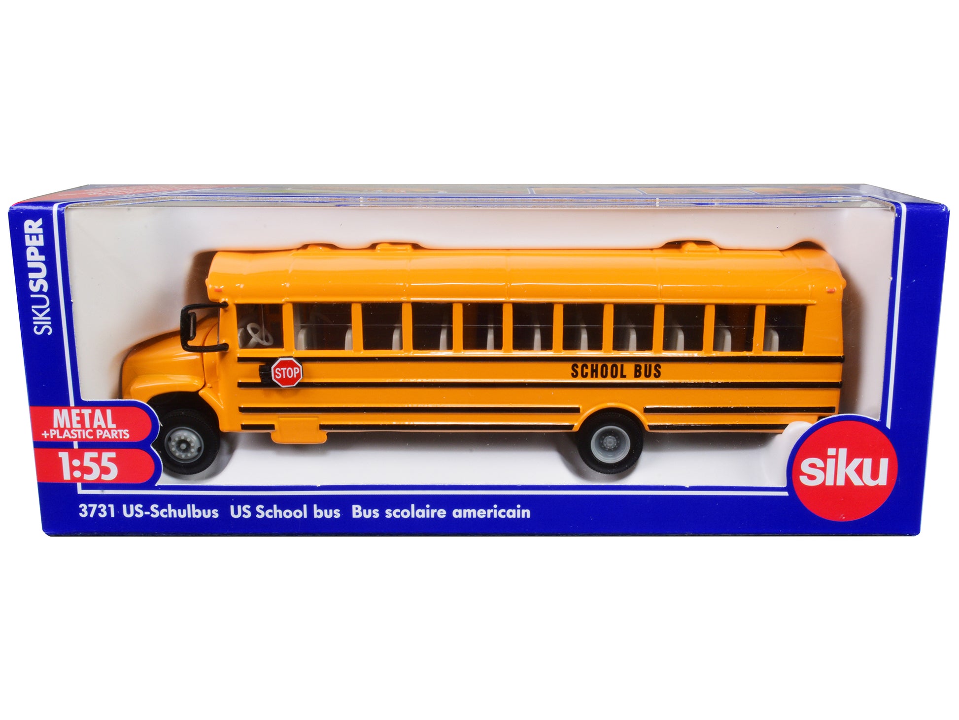 United States School Bus Yellow 1/55 Diecast Model by Siku-DiecastModeler.com