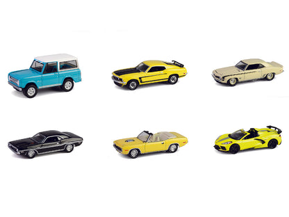 "Barrett-Jackson" Series 15 Set of 6 Cars 1/64 Diecast Model Cars by Greenlight
