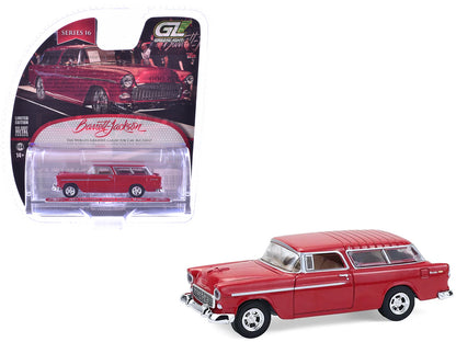 1955 Chevrolet Nomad Custom Wagon Red "Barrett-Jackson" Series 16 1/64 Diecast Model Car by Greenlight