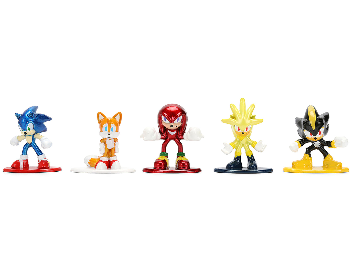 Set of 12 Diecast Figures "Sonic The Hedgehog" Video Games "Nano Metalfigs" Series Diecast Models by Jada-DiecastModeler.com