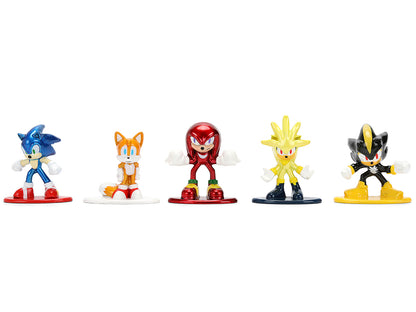Set of 12 Diecast Figures "Sonic The Hedgehog" Video Games "Nano Metalfigs" Series Diecast Models by Jada-DiecastModeler.com