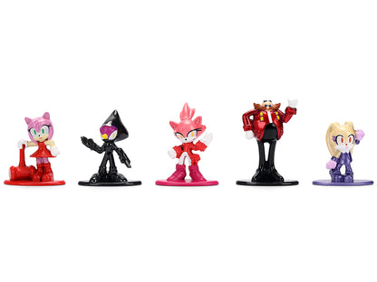 Set of 12 Diecast Figures "Sonic The Hedgehog" Video Games "Nano Metalfigs" Series Diecast Models by Jada-DiecastModeler.com
