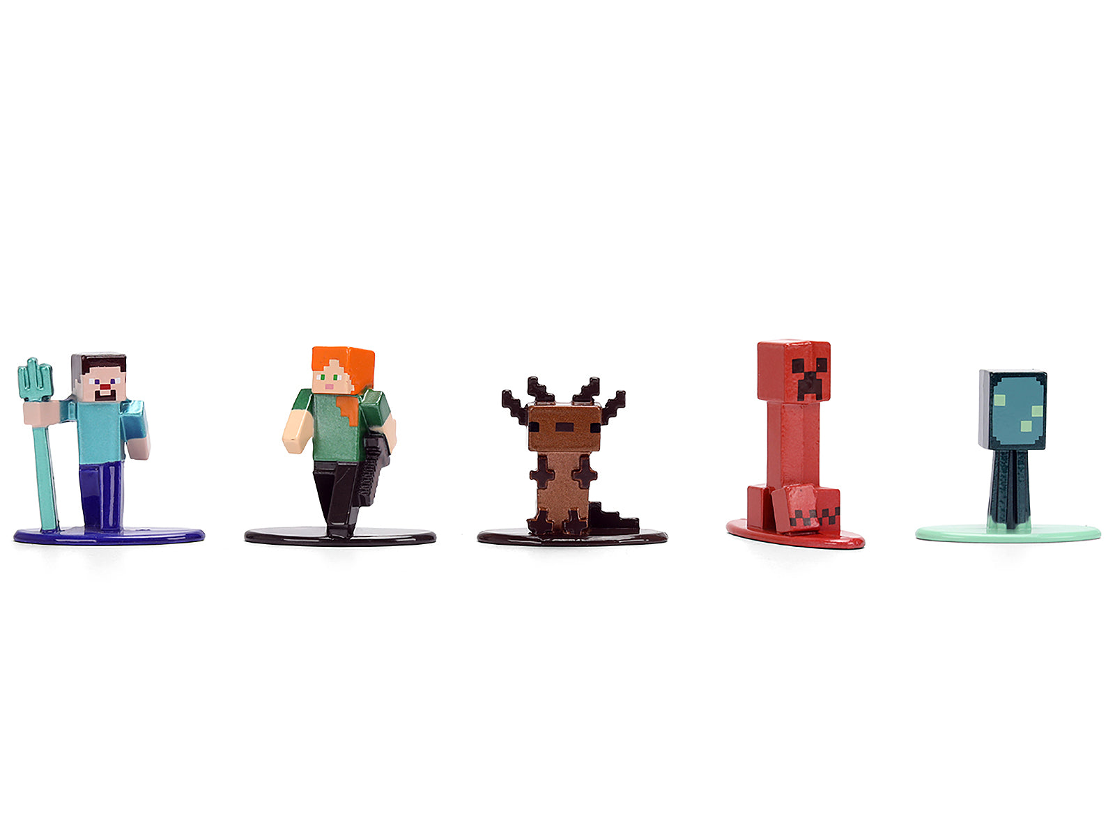 Set of 12 Diecast Figures "Minecraft" Video Game "Nano Metalfigs" Series Diecast Models by Jada-DiecastModeler.com