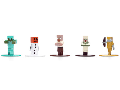 Set of 12 Diecast Figures "Minecraft" Video Game "Nano Metalfigs" Series Diecast Models by Jada-DiecastModeler.com