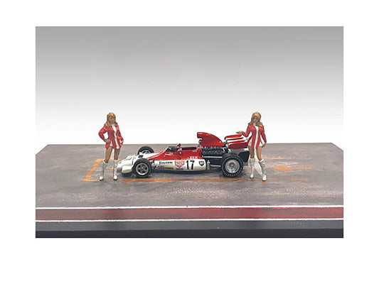 "Race Day" Two Diecast Figures Set 6 for 1/43 Scale Models by American Diorama-DiecastModeler.com