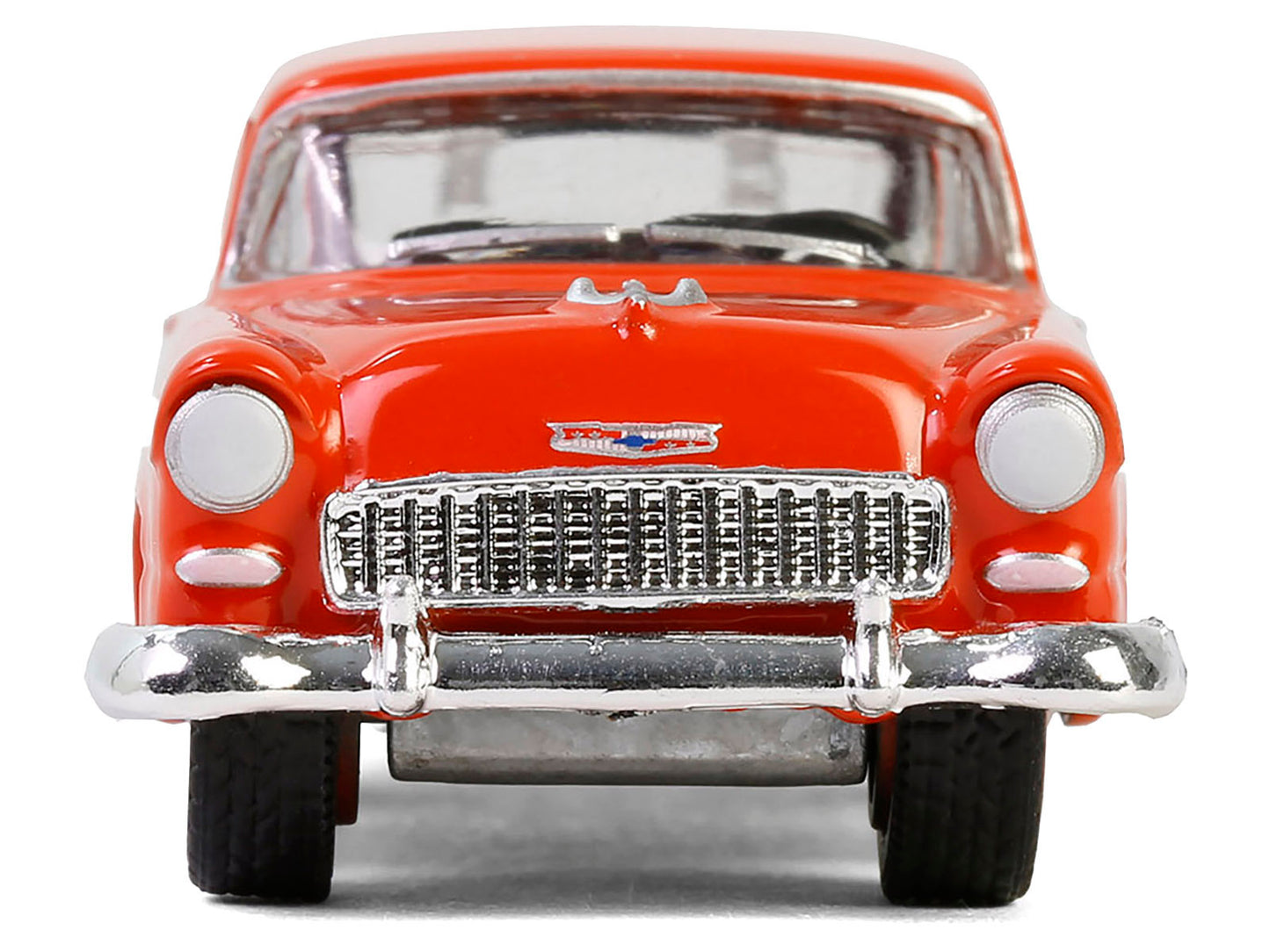 1955 Chevrolet Sedan Delivery Orange Red "First in Appearance and Performance" "Vintage Ad Cars" Series 11 1/64 Diecast Model Car by Greenlight