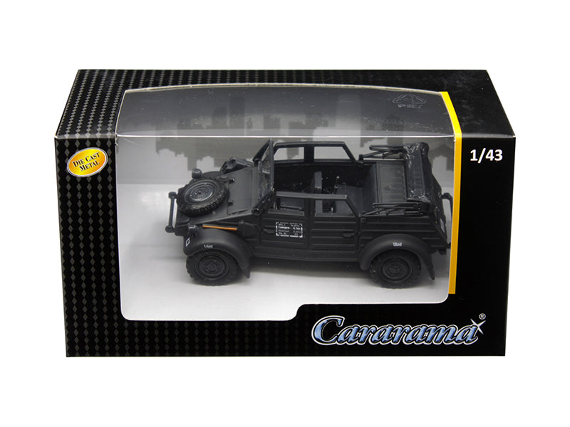 Volkswagen Kubelwagen Convertible K Type 82 Black 1/43 Diecast Model Car by Cararama-DiecastModeler.com