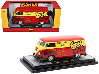 1960 Volkswagen Delivery Van Red and Yellow "Corn Nuts BBQ" Limited Edition to 6250 pieces Worldwide 1/24 Diecast Model Car by M2 Machines-DiecastModeler.com