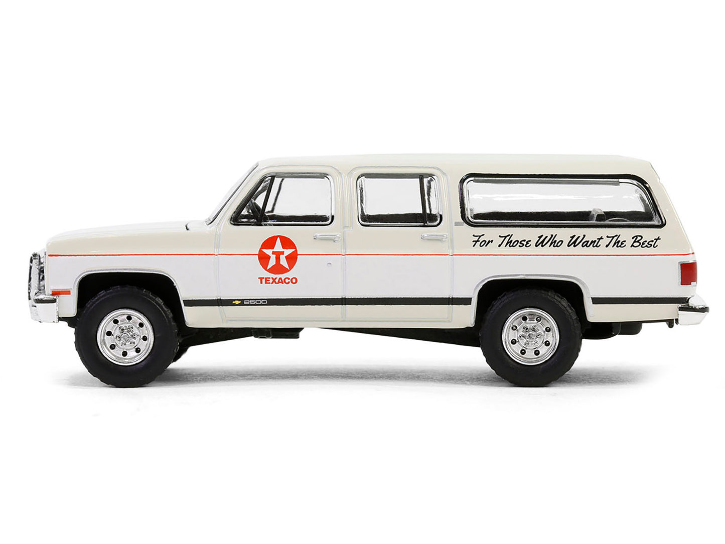 1990 Chevrolet Suburban "Texaco" Cream and White "Texaco Special Edition" Series 1 1/64 Diecast Model Car by Greenlight-DiecastModeler.com