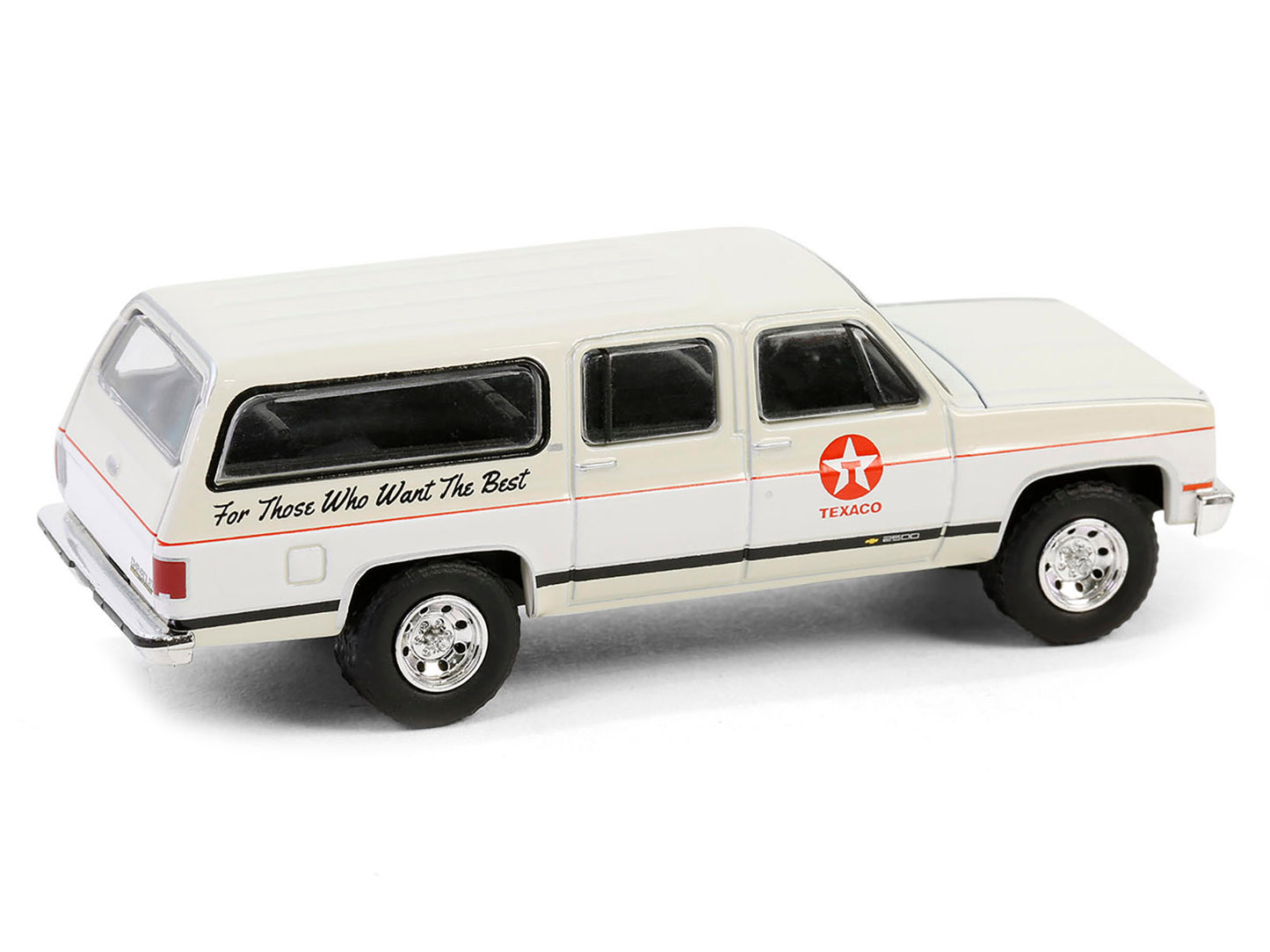 1990 Chevrolet Suburban "Texaco" Cream and White "Texaco Special Edition" Series 1 1/64 Diecast Model Car by Greenlight-DiecastModeler.com