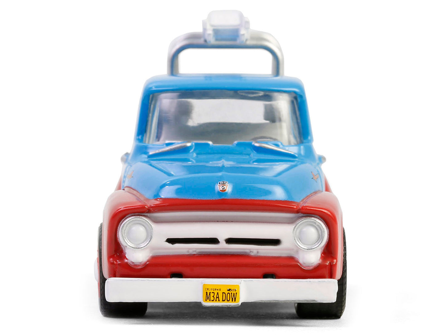 1956 Ford F-100 Pickup Truck with Tool Boxes and Ladders "Chevron" Blue and Red "Chevron Special Edition" Series 1 1/64 Diecast Model Car by Greenlight