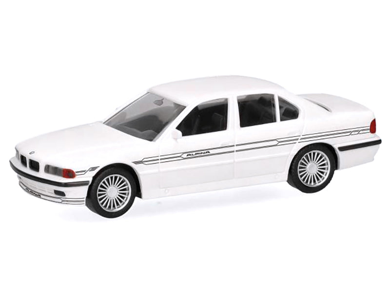 BMW Alpina B12 White 1/87 (HO) Plastic Model Car by Herpa-DiecastModeler.com